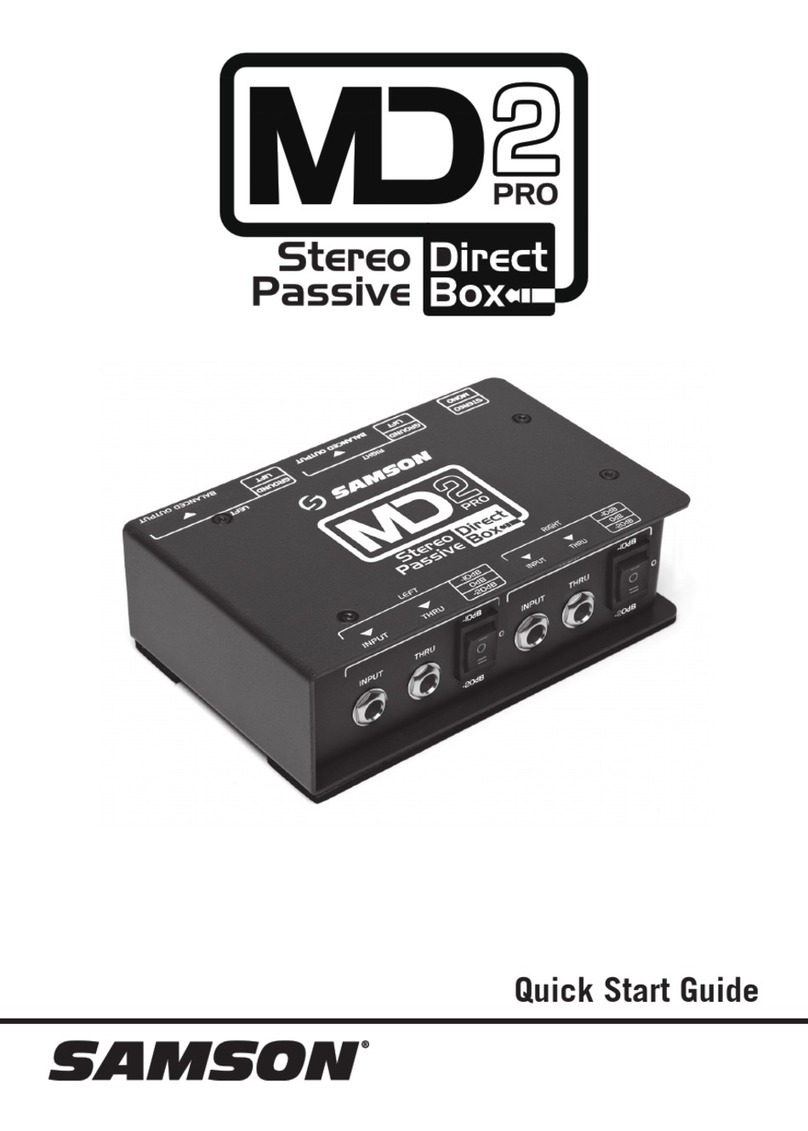 Samson MD2 PRO User manual