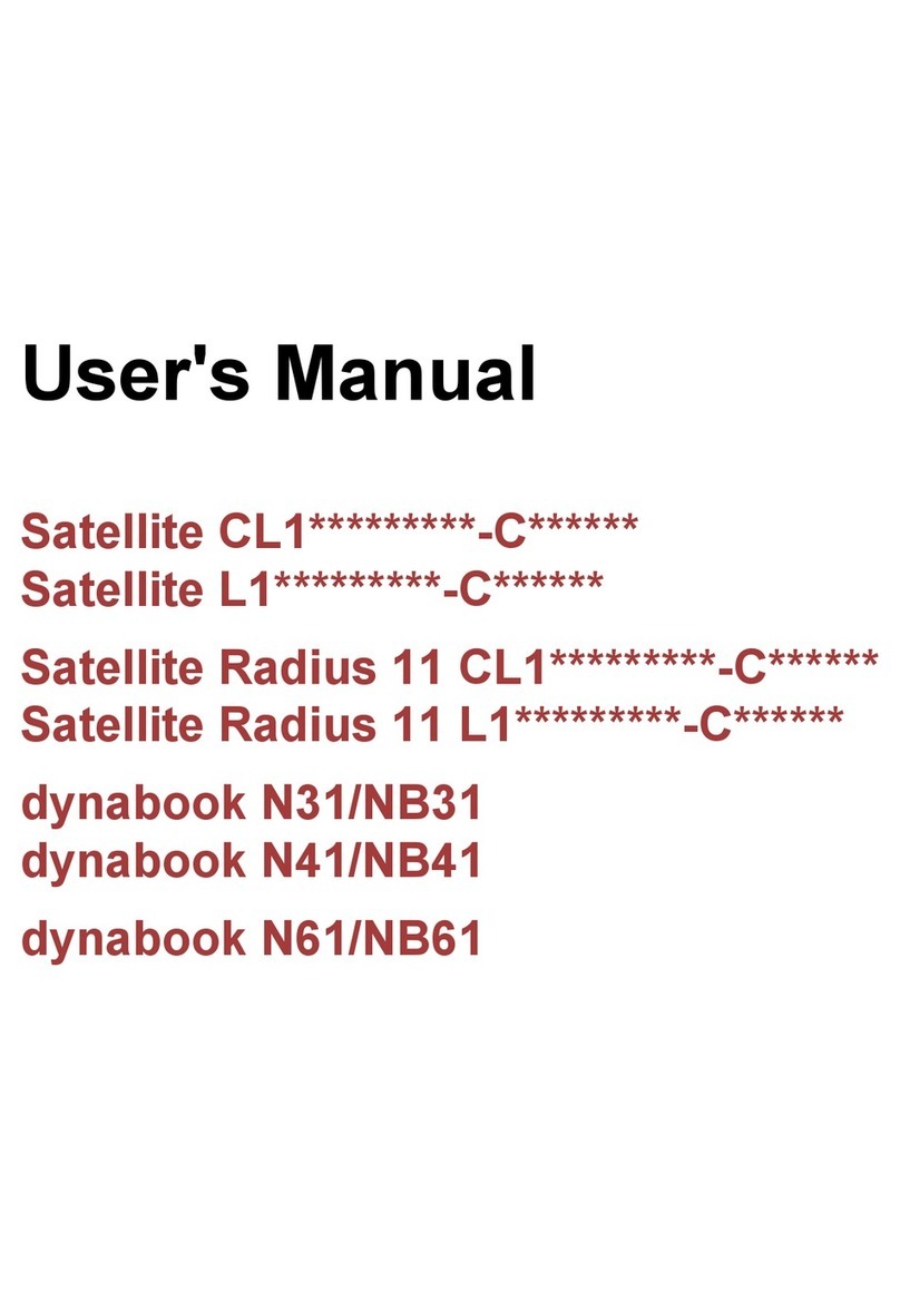 Toshiba Satellite CL1 C Series User manual
