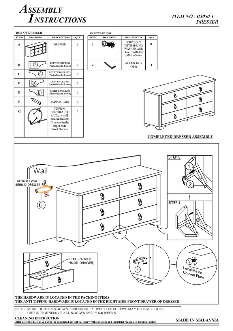 Crown Mark B3050-1 Assembly instructions