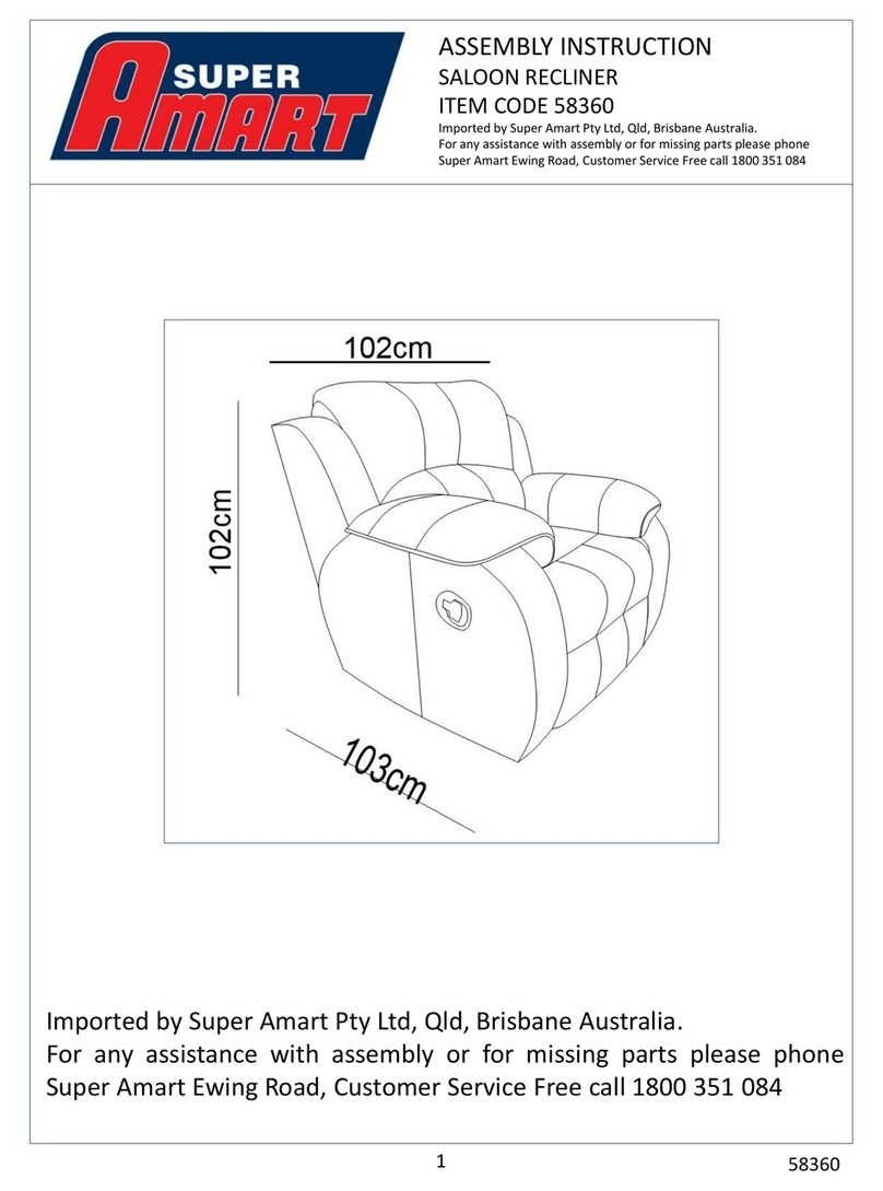 Super Amart 58360 Assembly instruction Super Amart 58360 Assembly instruction