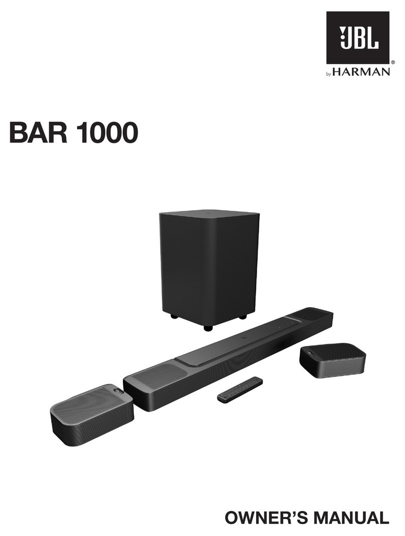 Harman JBL BAR 1000 owner's manual
