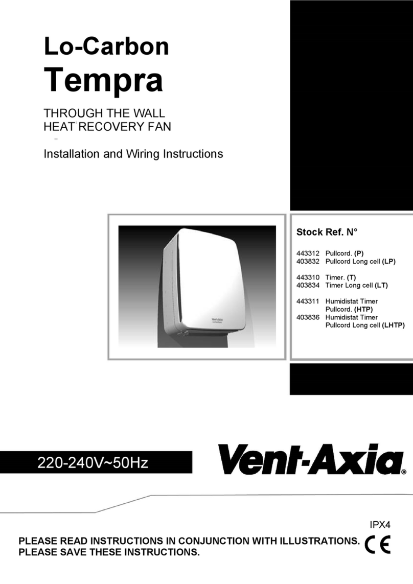 Vent-Axia Lo-Carbon Tempra P Assembly instructions