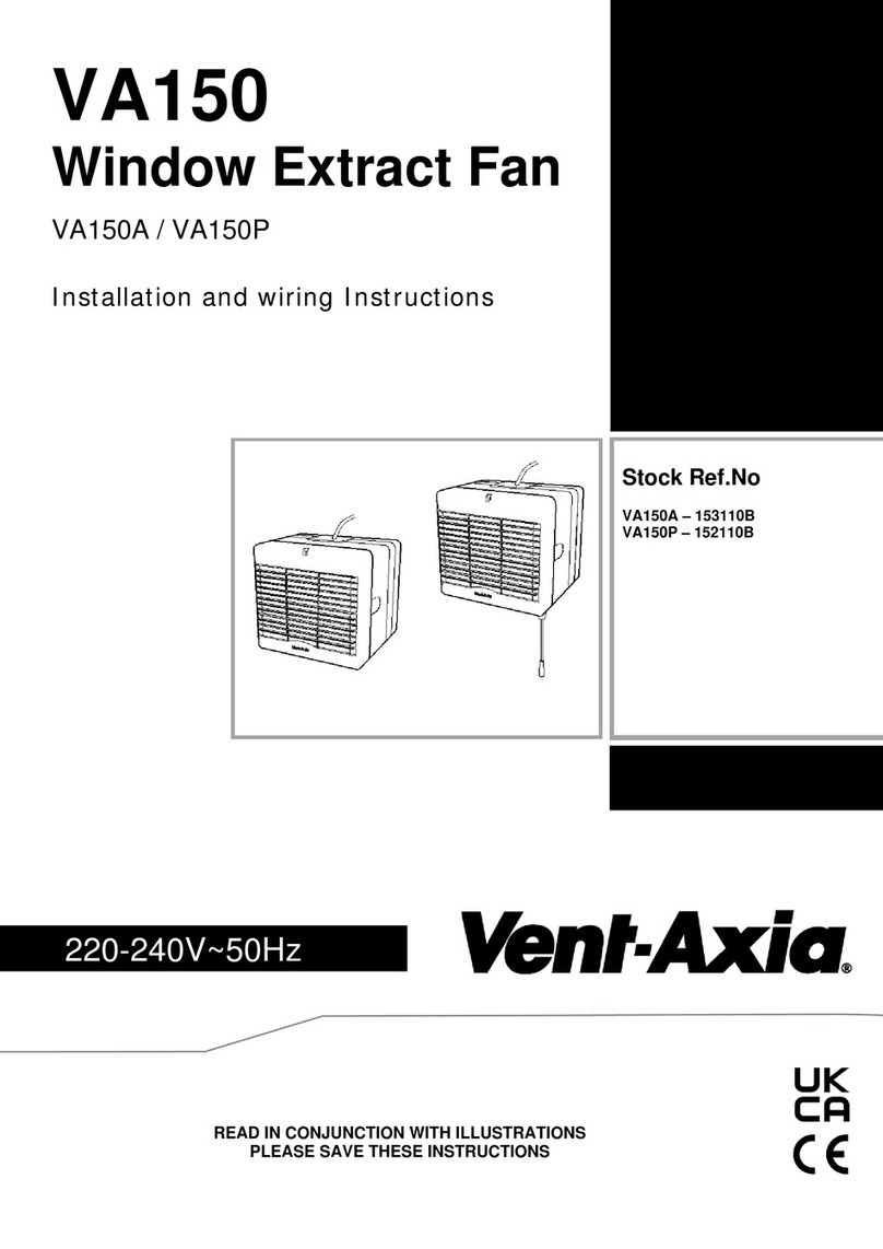 Vent-Axia VA150A Assembly instructions