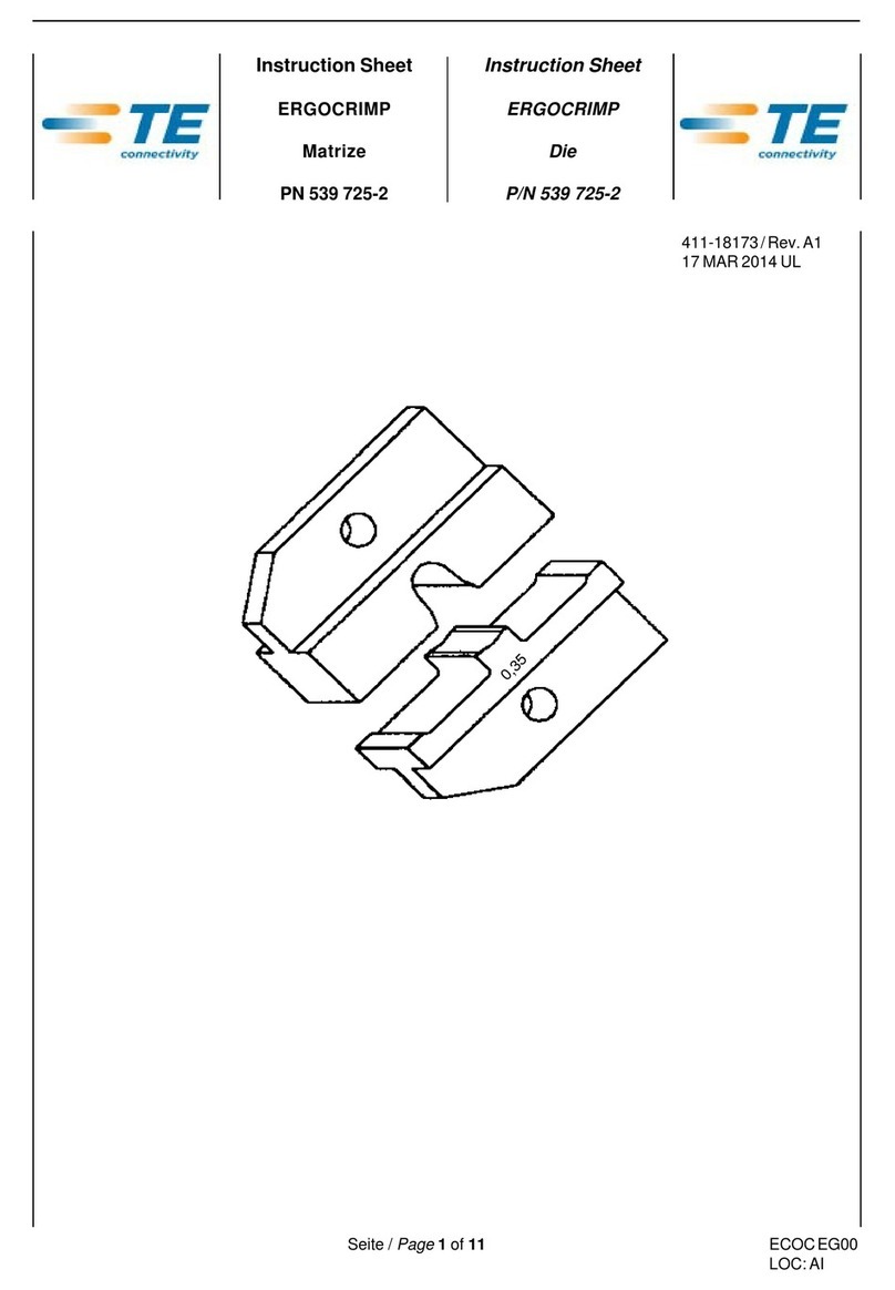 TE Connectivity ERGOCRIMP 539 725-2 User manual TE Connectivity ERGOCRIMP 539 725-2 User manual