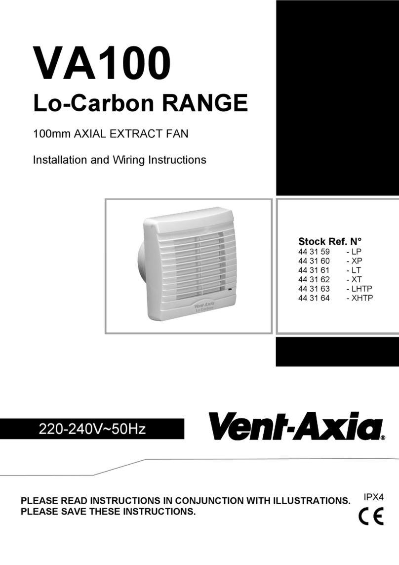 Vent-Axia Lo-Carbon VA100 LP Assembly instructions