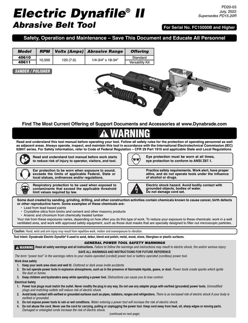 Dynabrade Electric Dynafile II User manual