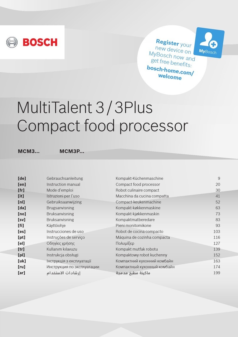 Bosch MultiTalent 3Plus MCM3P Series User manual