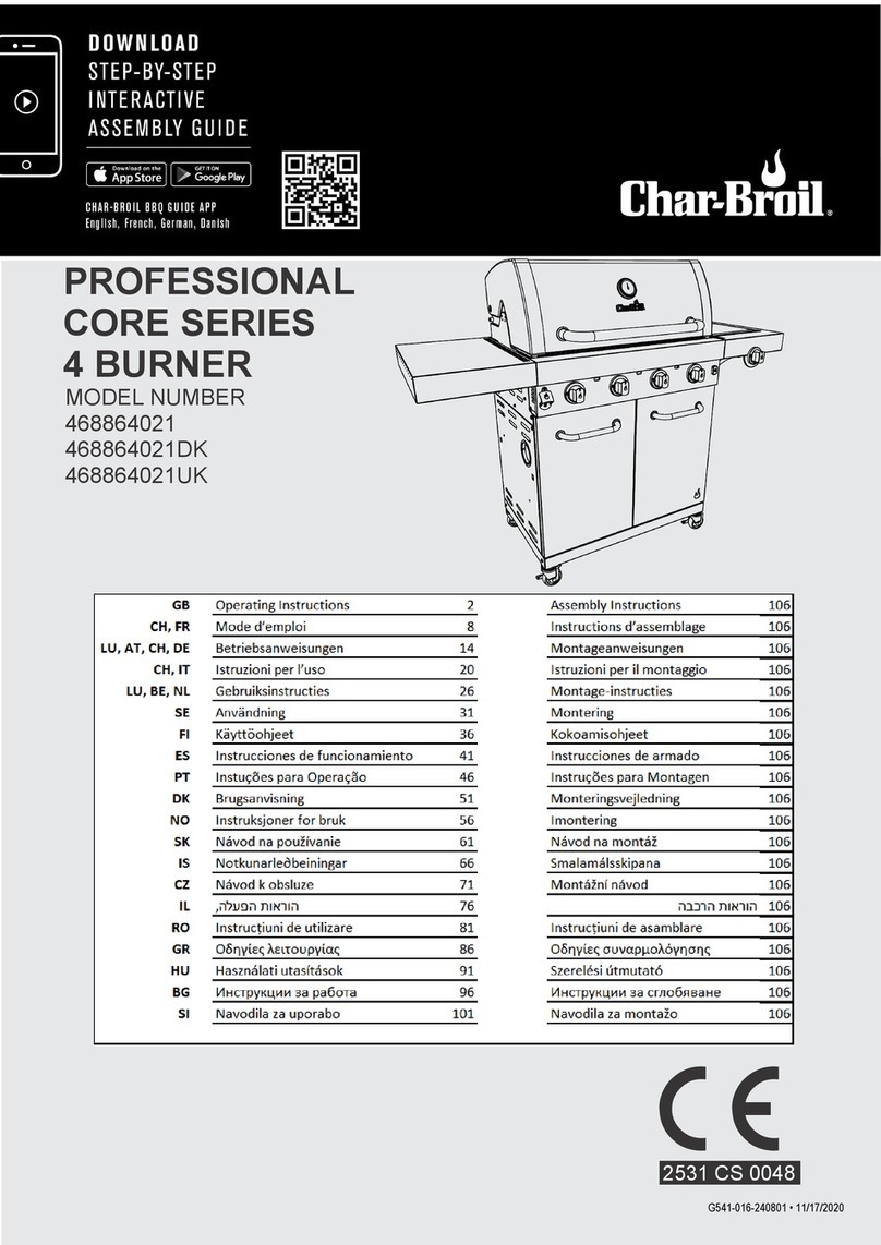 Char-Broil 468864021 operating instructions