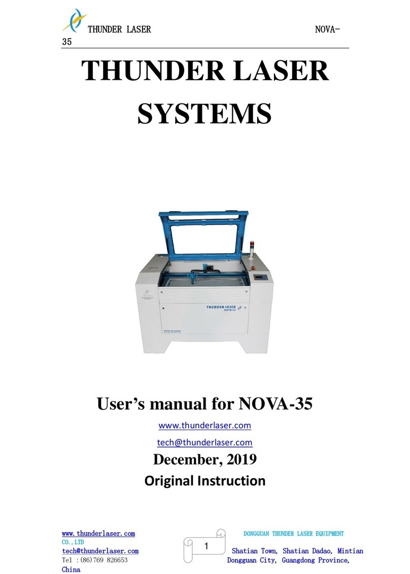 Thunder Laser NOVA- 35 User manual