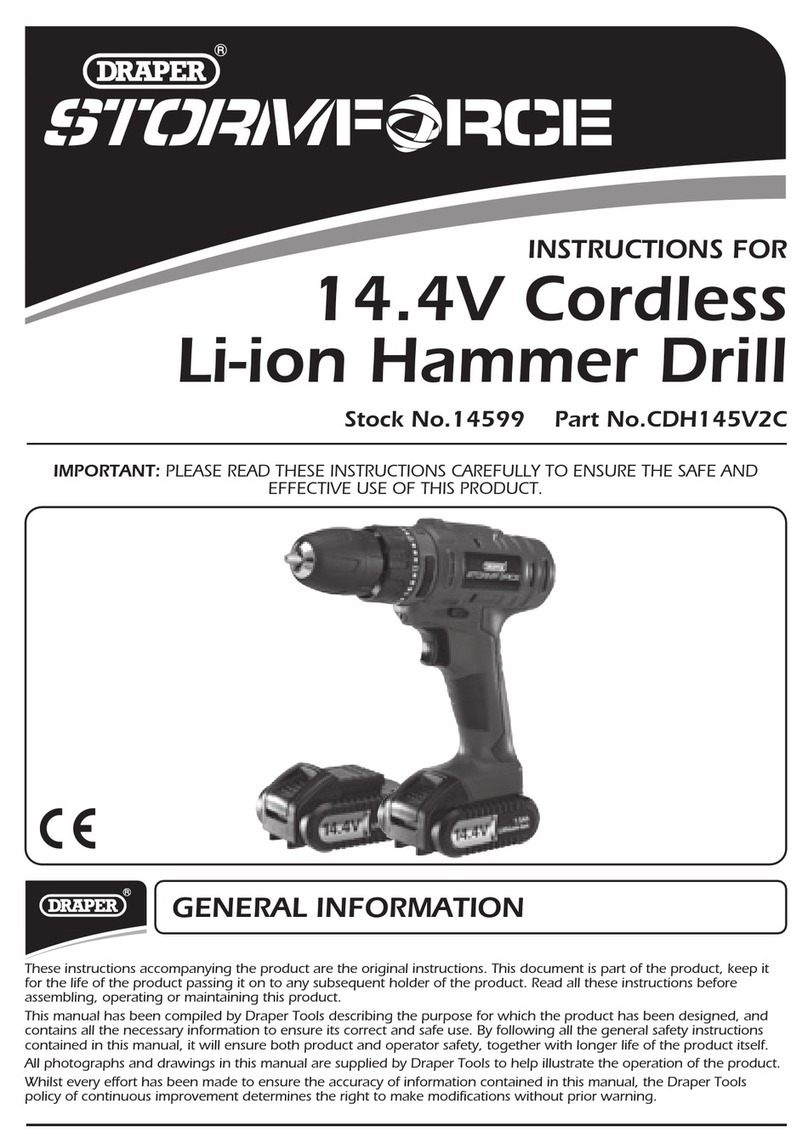 Draper STORMFORCE CDH145V2C instructions