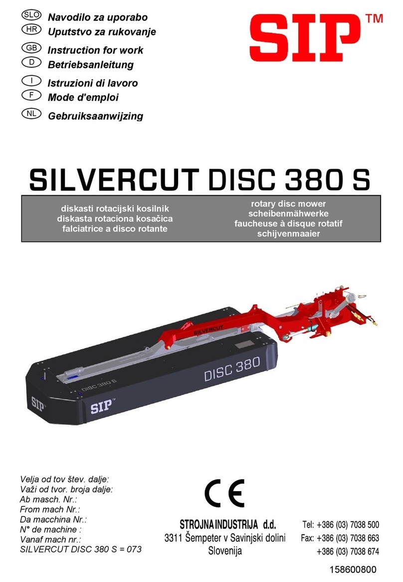 SIP SILVERCUT DISC 380 S User manual