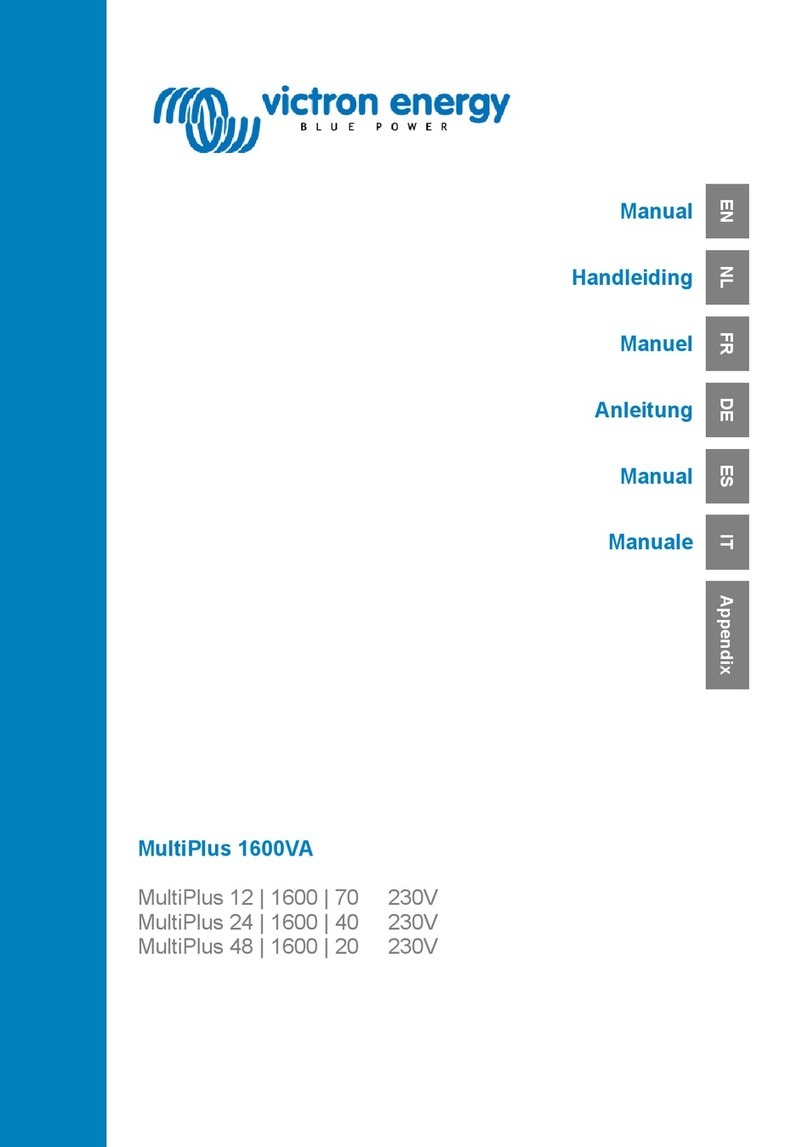 Victron energy MultiPlus 48/1600/20 MultiPlus 12 1600 70... manual