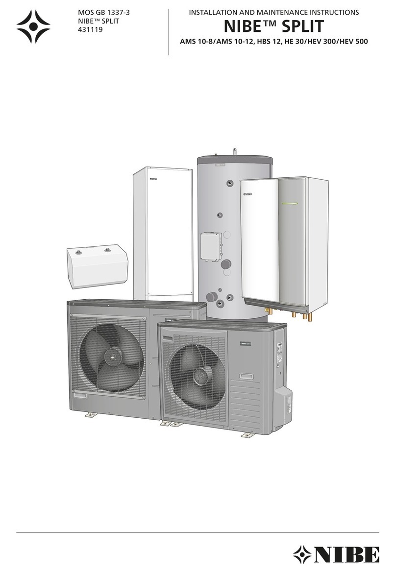 Nibe SPLIT HBS 12 Installation and maintenance instructions