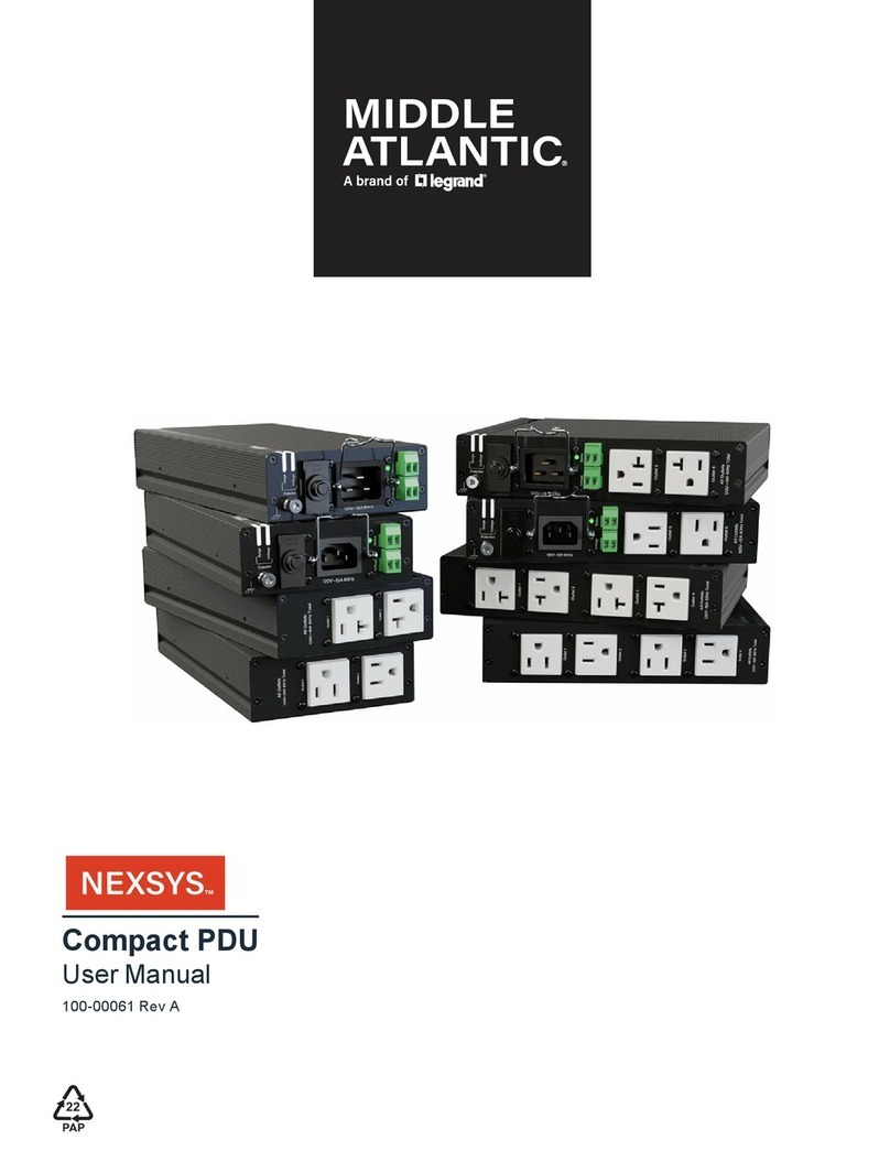 LEGRAND MIDDLE ATLANTIC NEXSYS User manual