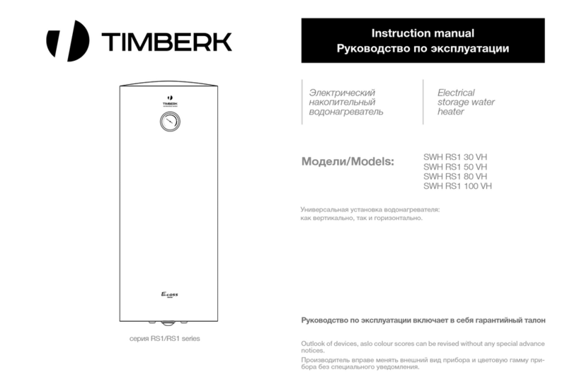 Timberk SWH RS1 30 VH instruction manual