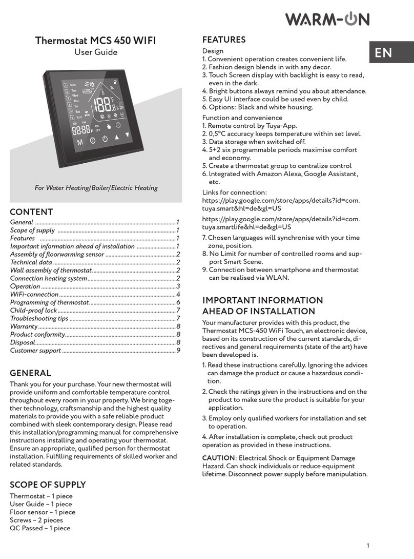 Warmon MCS 450 WIFI user guide
