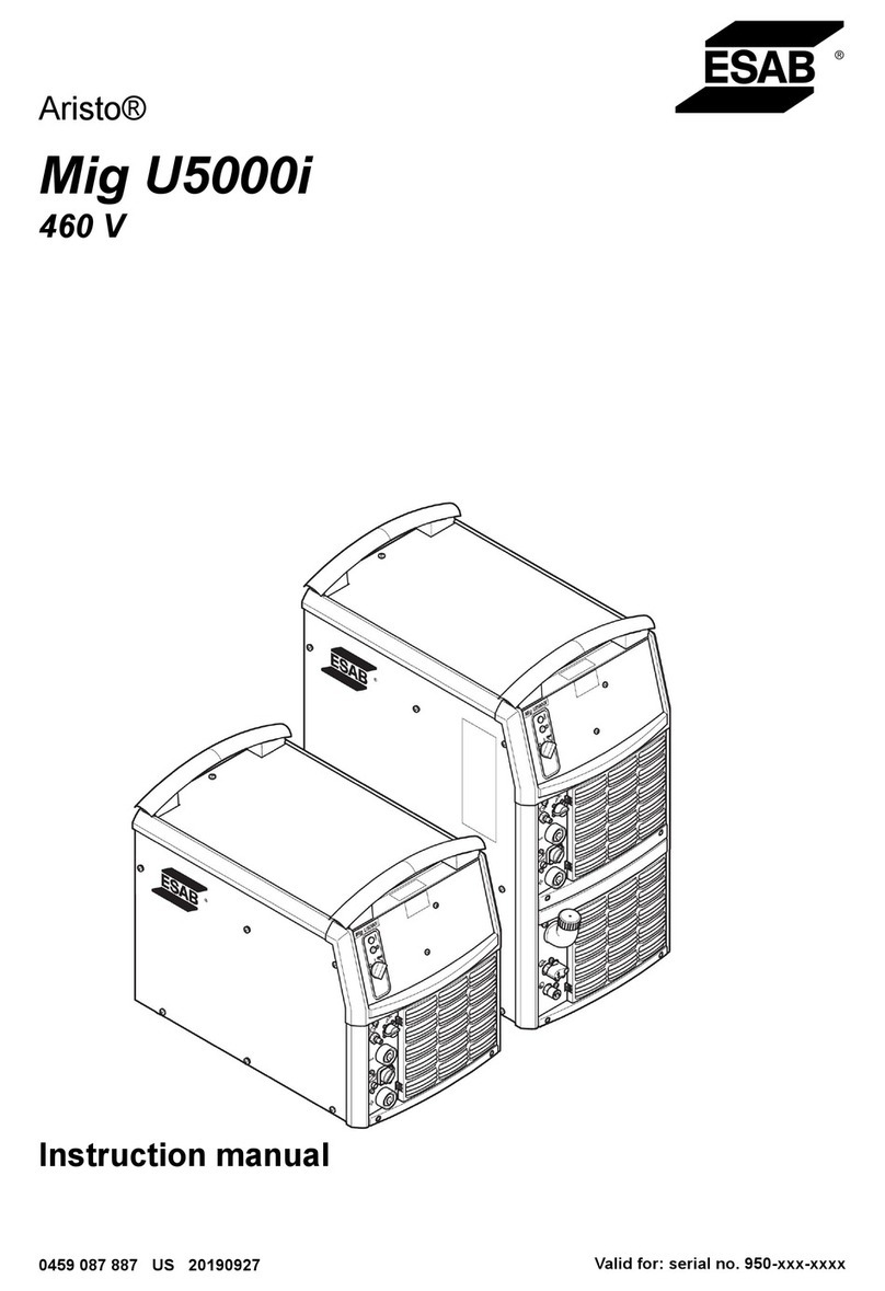 ESAB Aristo WeldCloud Mig U5000i User manual
