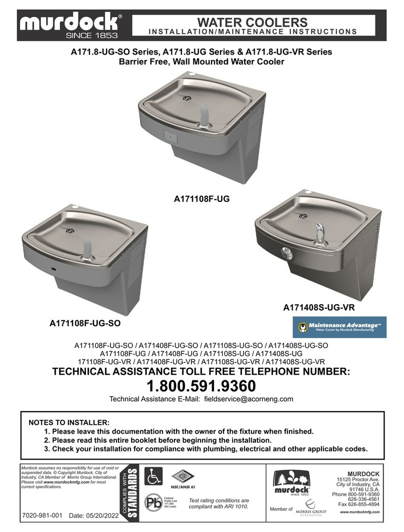Murdock A171.8-UG-SO Series Installation and operating instructions Murdock A171.8-UG-SO Series Installation and operating instructions
