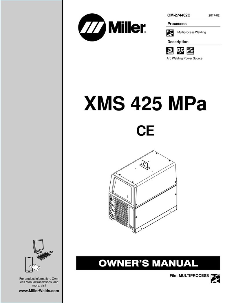 Miller XMS 425 MPa CE owner's manual