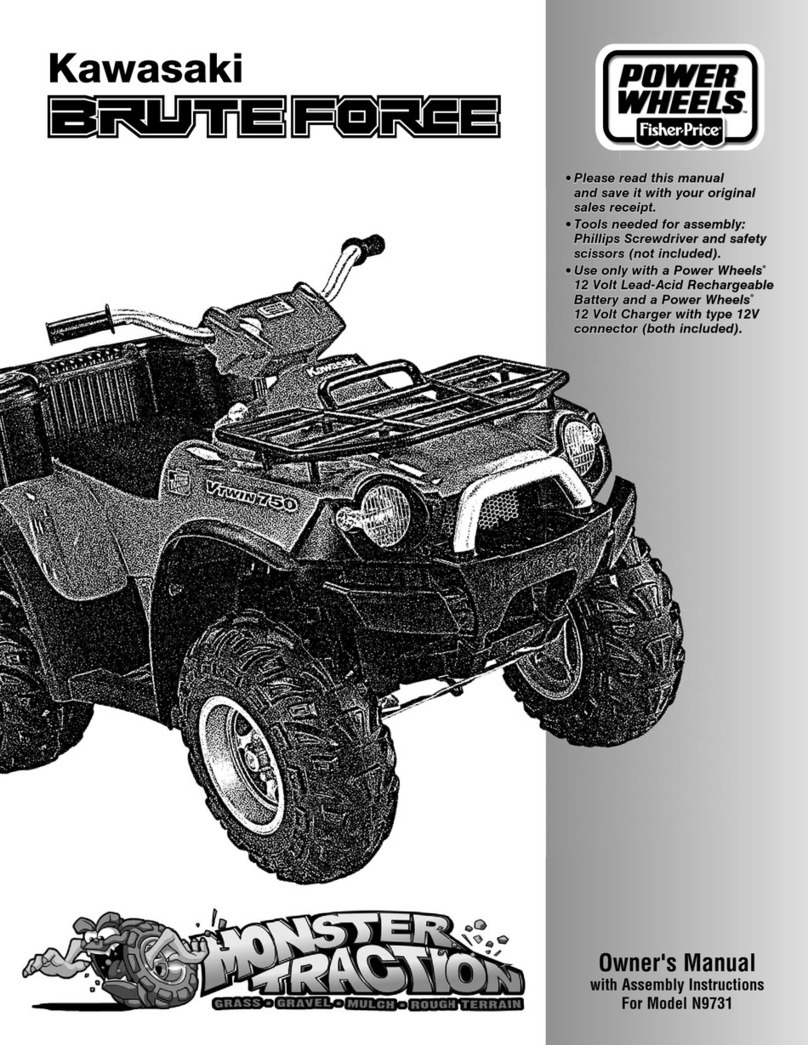 Fisher-Price Kawasaki Brute Force N9731 owner's manual