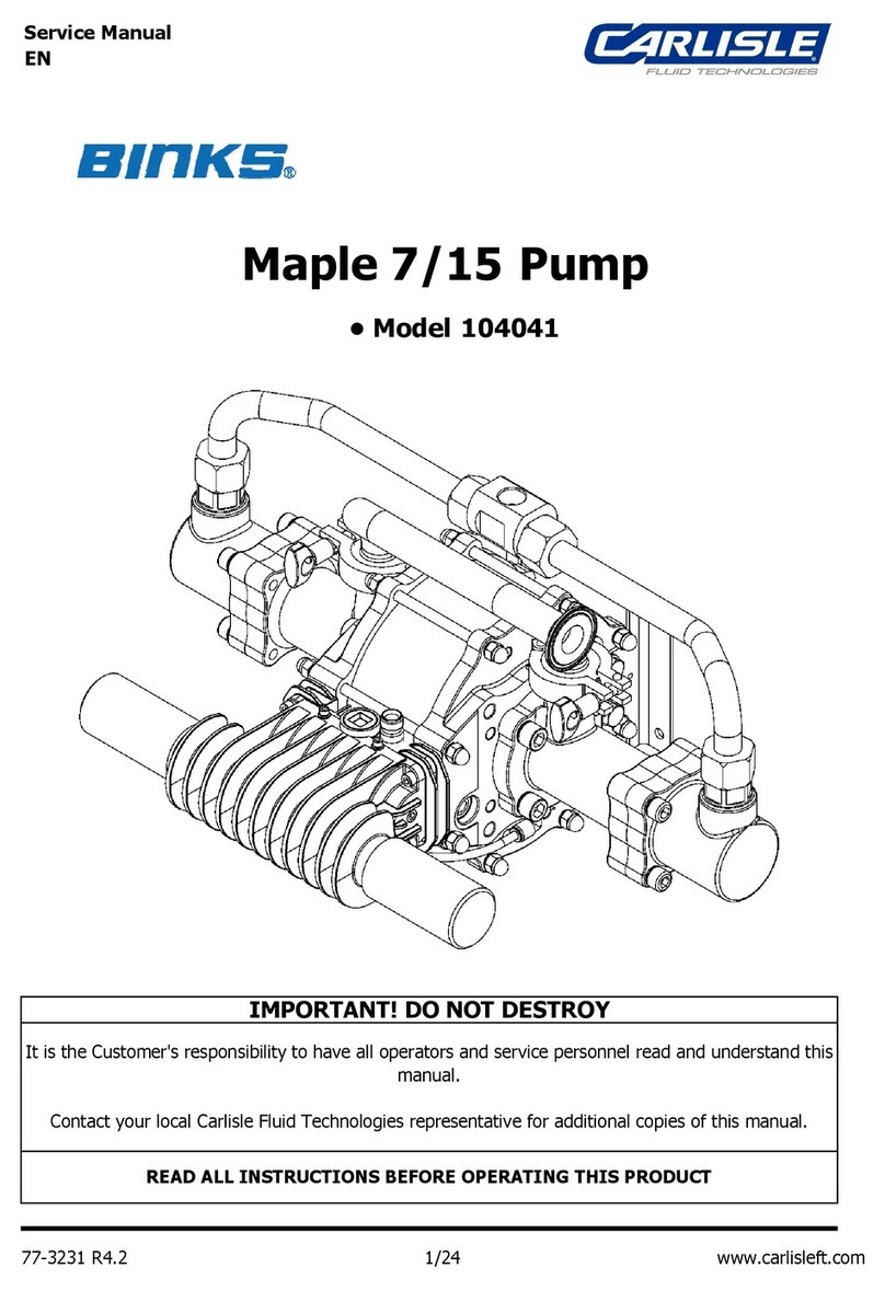 Carlisle Binks Maple 7/15 User manual