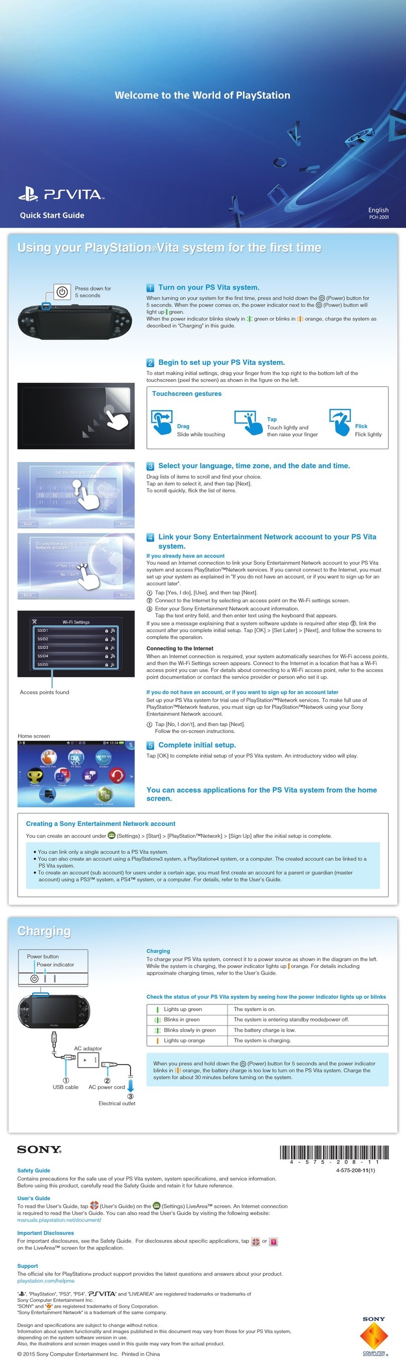 Sony PlayStation Vita User manual