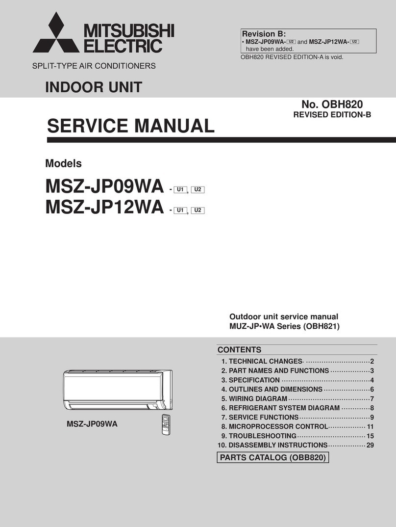 Mitsubishi Electric MSZ-JP09WA-U1 User manual