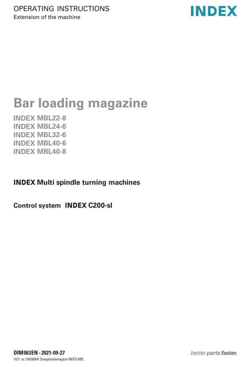 Index MBL22-8 Series operating instructions