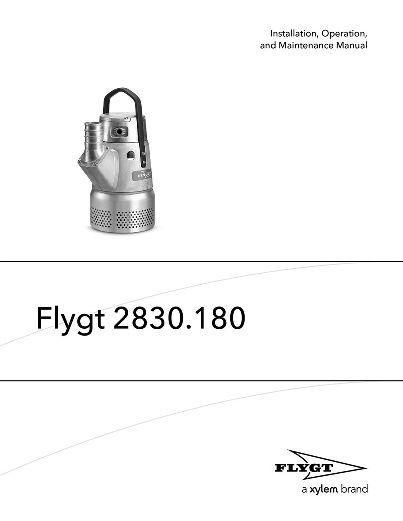Xylem Flygt 2830.180 Installation, operation and maintenance manual