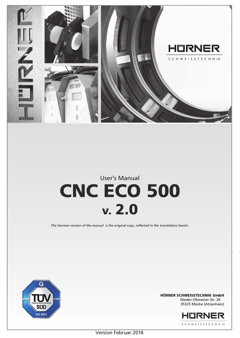 HURNER CNC ECO 500 v. 2.0 User'smanual HURNER CNC ECO 500 v. 2.0 User'smanual