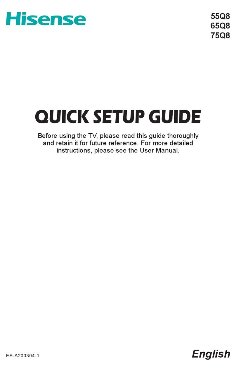 Hisense 55Q8 Quick setup guide