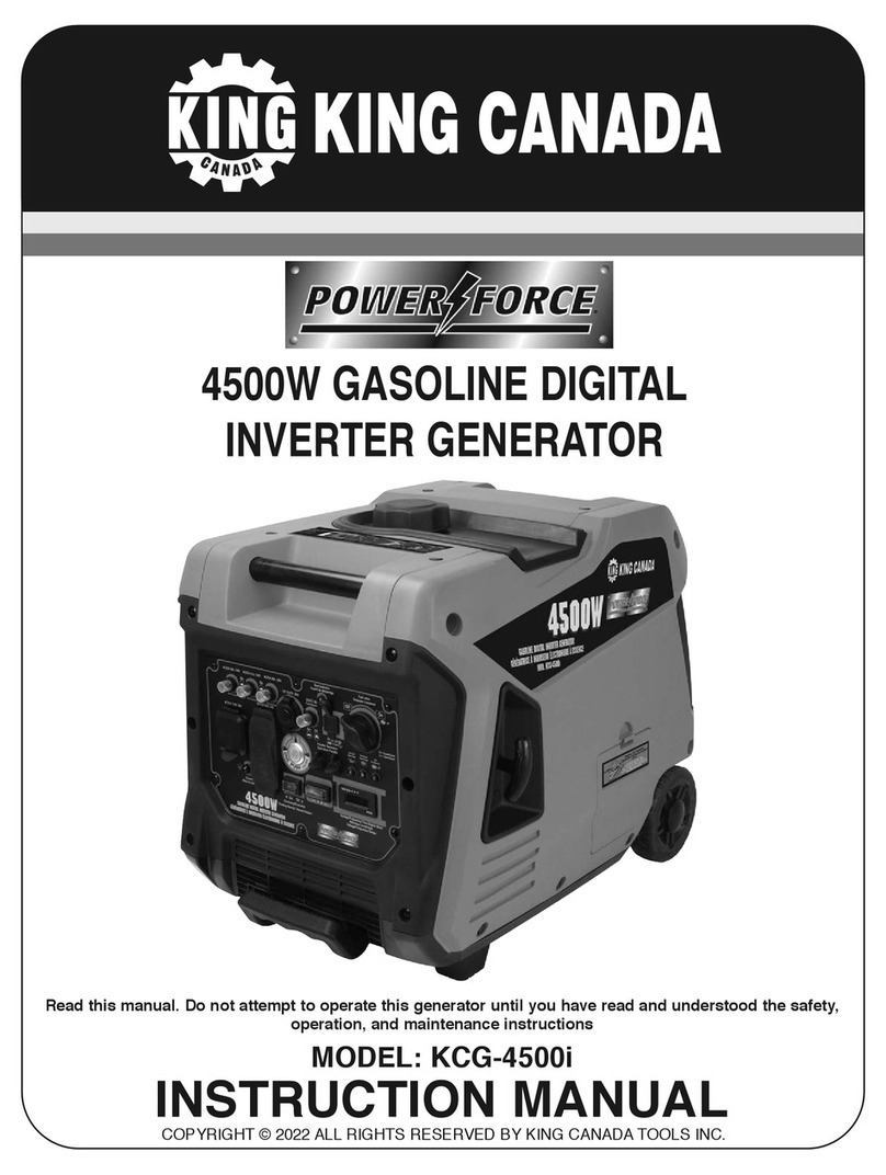 King Canada KCG-4500i instruction manual