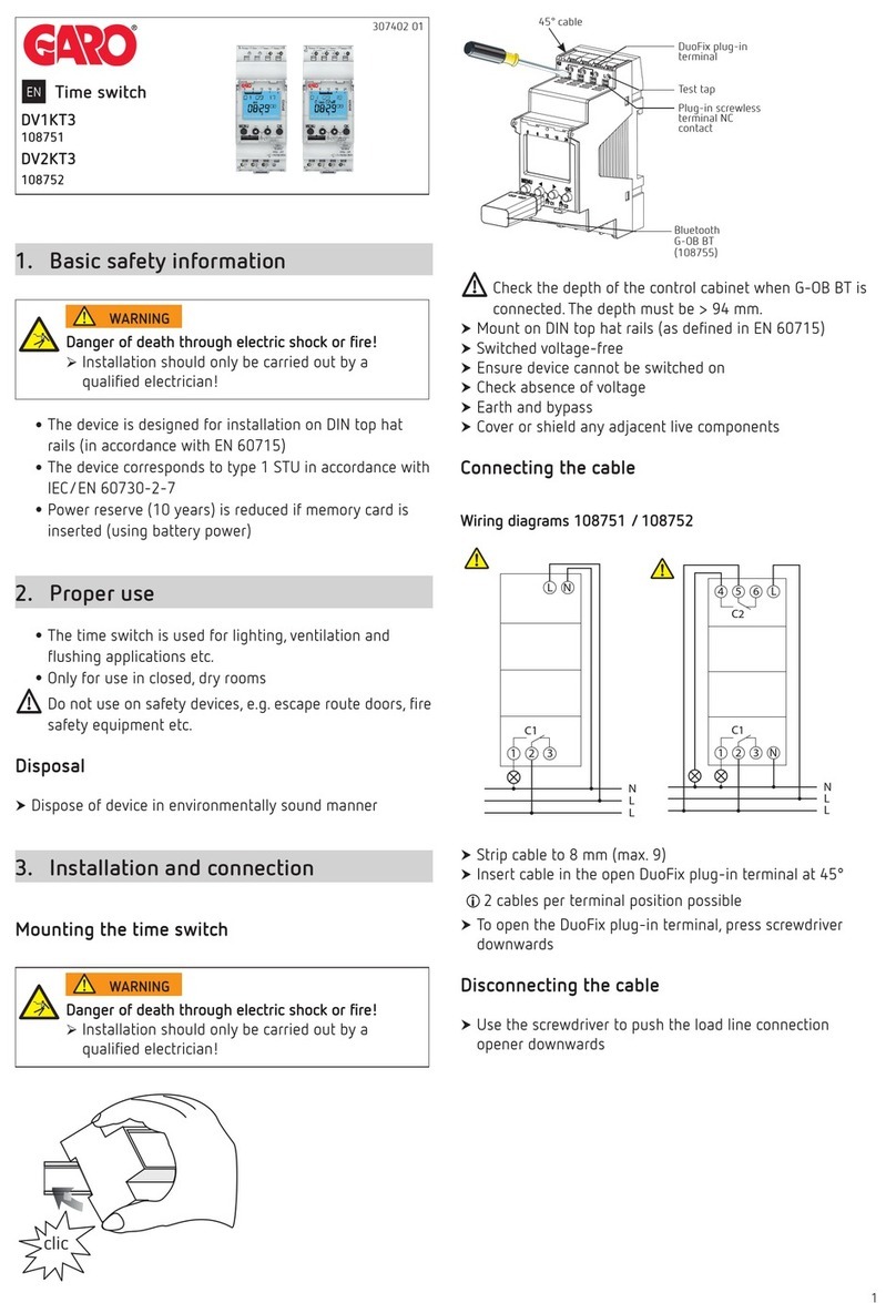 GARO DV1KT3 manual