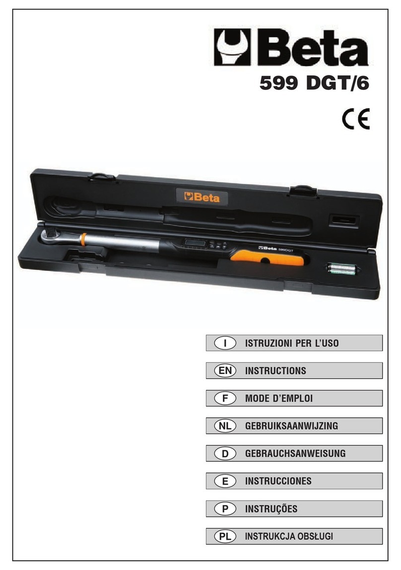 Beta 599 DGT/6 User manual