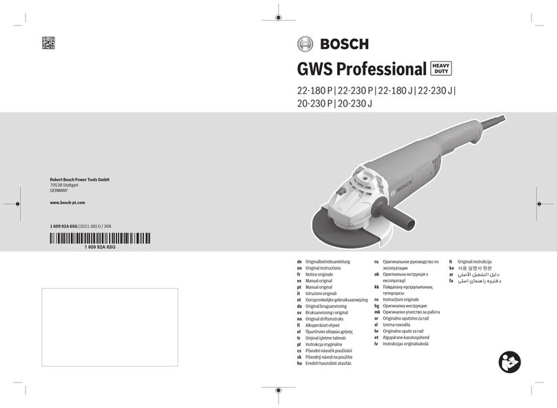 Bosch Professional GWS 22-180 P User manual