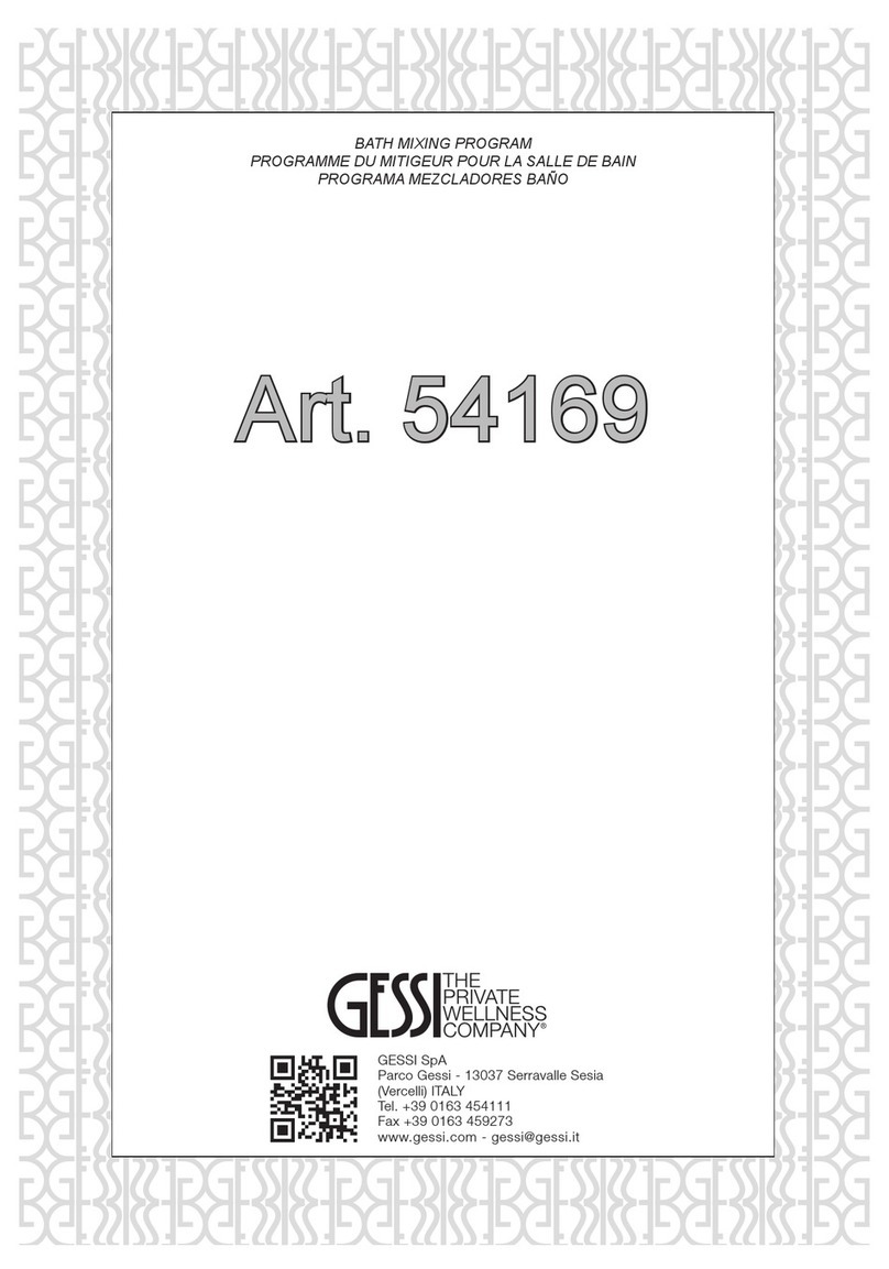 Gessi 54169 User manual