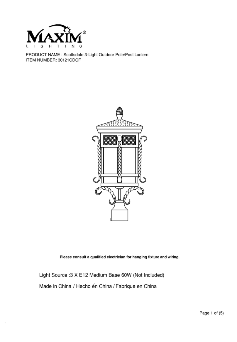 Maxim Scottsdale 30121CDCF User manual