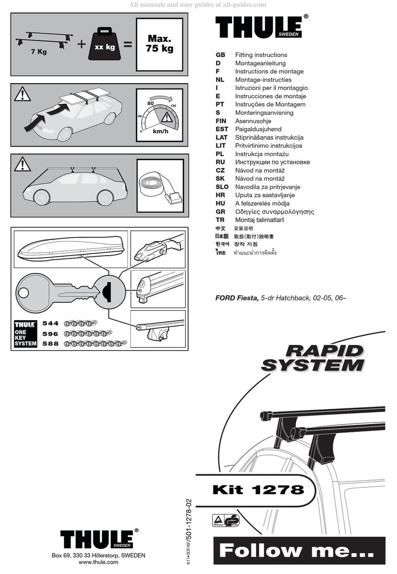 Thule 1278 Fitting instructions