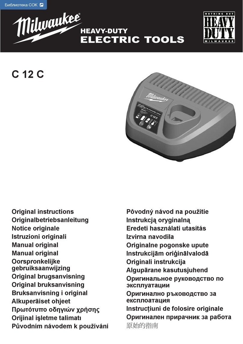 Milwaukee C 12 C instructions