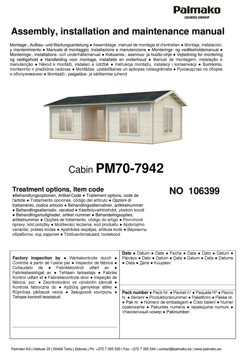 Lemeks Palmako PM70-7942 Assembly, installation and maintenance manual Lemeks Palmako PM70-7942 Assembly, installation and maintenance manual