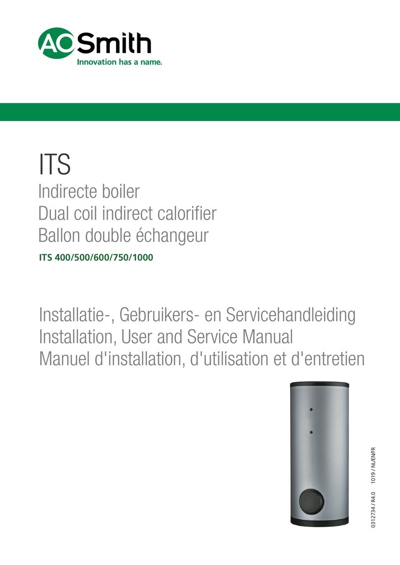 A.O. Smith ITS Series Installation, user and service manual