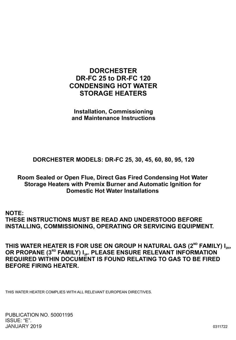 DORCHESTER DR-FC Series Installation, commissioning and maintenance instructions