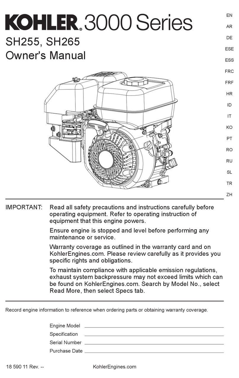 Kohler 3000 Series User manual