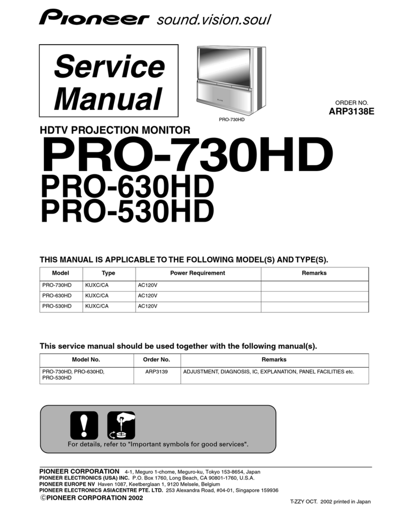 Pioneer PRO-730HD User manual