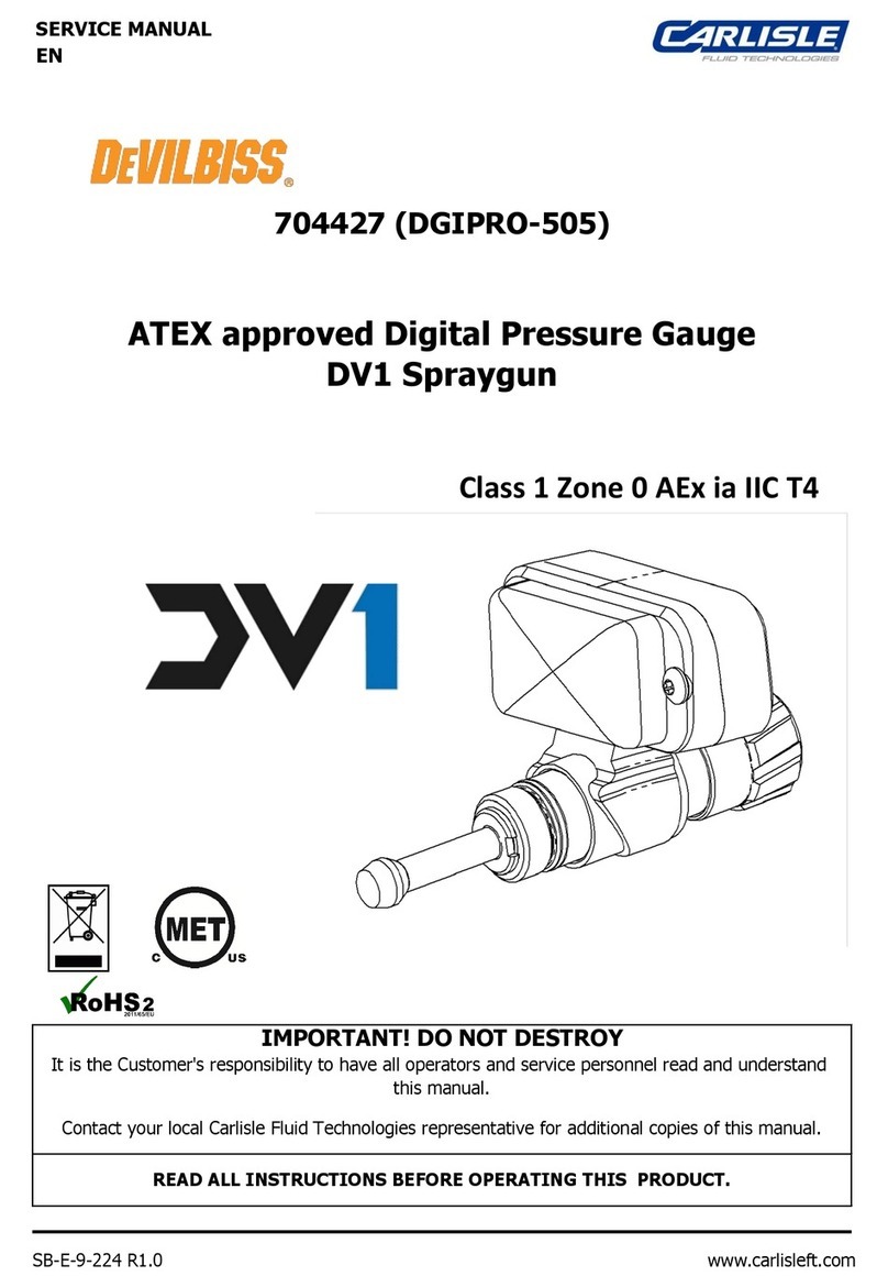 DeVilbiss Carlisle DV1 User manual