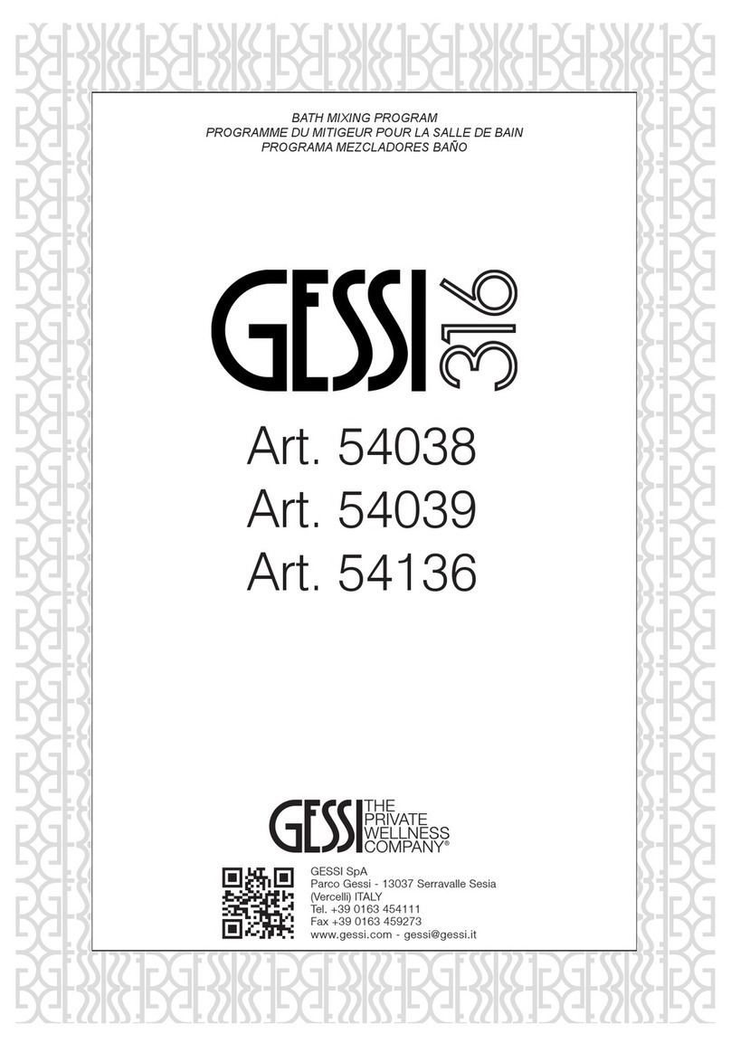 Gessi 316 54039 manual