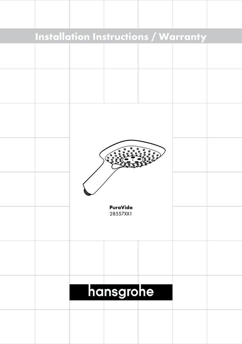 Hans Grohe PuraVida 28557 1 Series User manual Hans Grohe PuraVida 28557 1 Series User manual