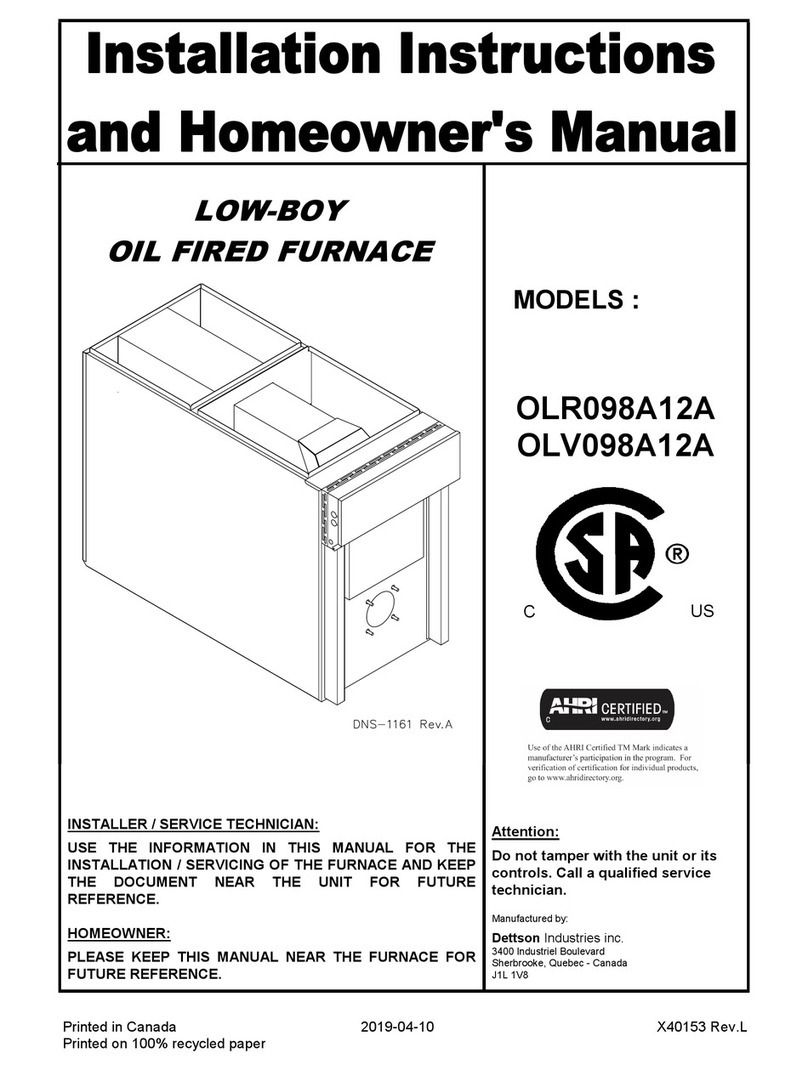 Arcoaire OLR098A12A Installation instructions and homeowner's manual