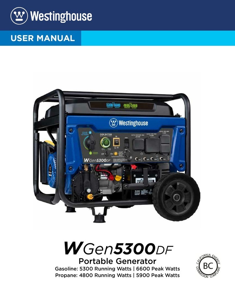 Westinghouse WGen5300DF User manual