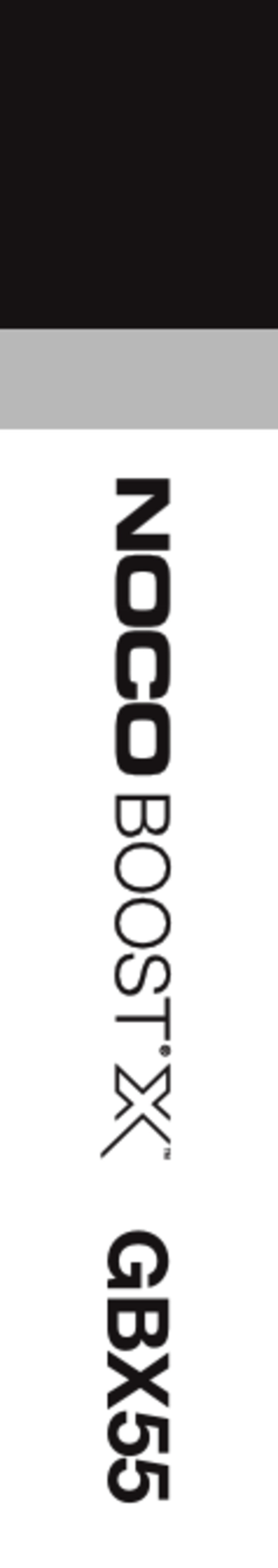 NOCO Genius BOOST X GBX55 User guide & warranty